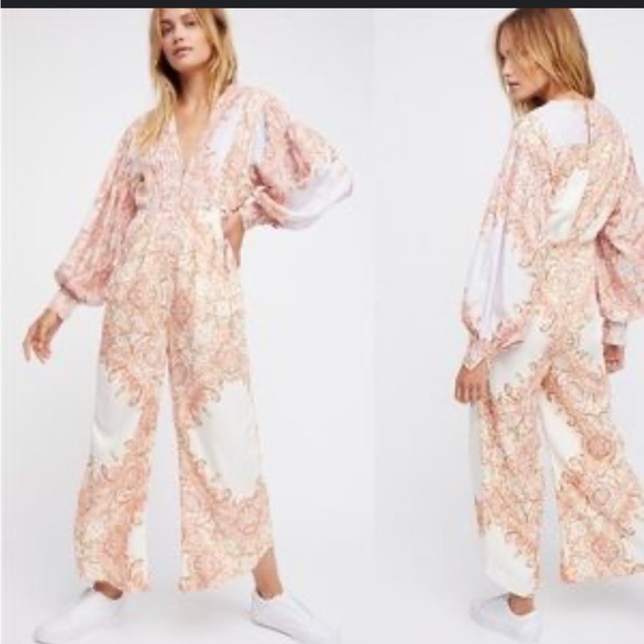 Free People Blooming Fields Jumpsuit - Picture 2 of 8